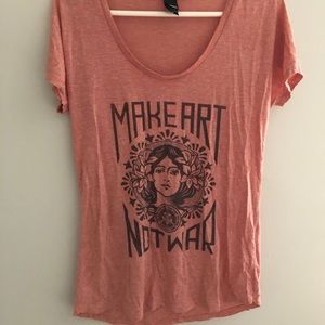 Obey Make Art not War Tee